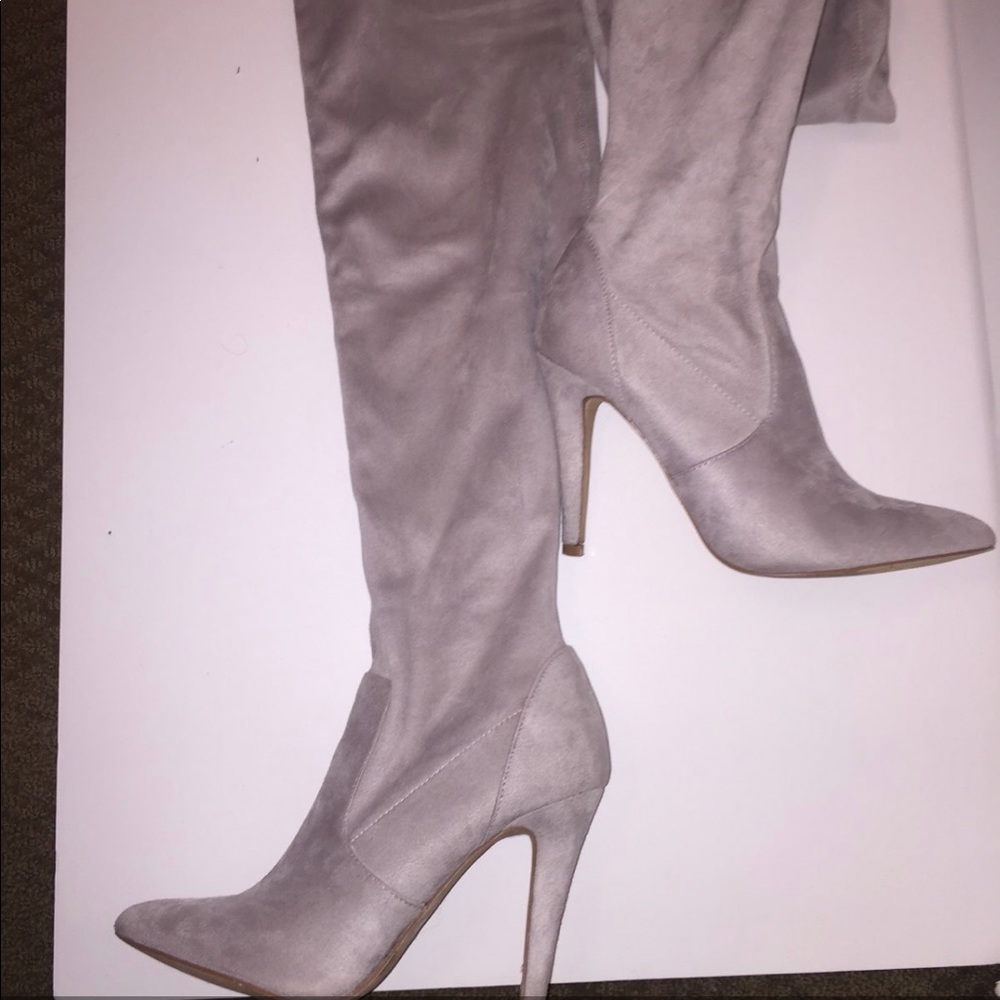 Forever 21 Knee High Suede Boots